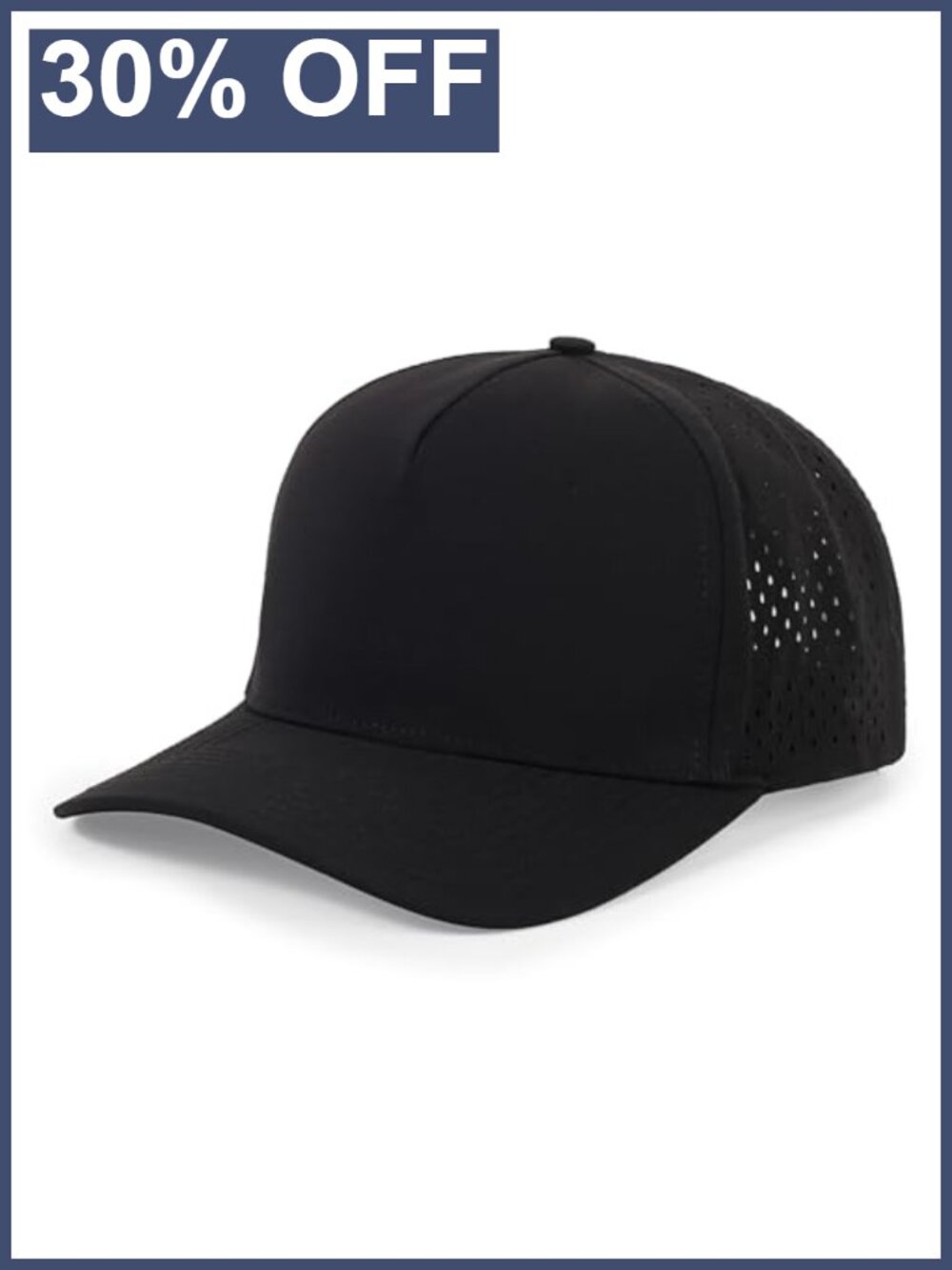 Quick Dry 5-Panel Baseball Cap Snapback Trucker Golf Hat Adjustable